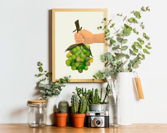 Quenepas Poster/Mamoncillo/Guinep/Caribbean Fruit/Seasonal Fruit/Kinnips