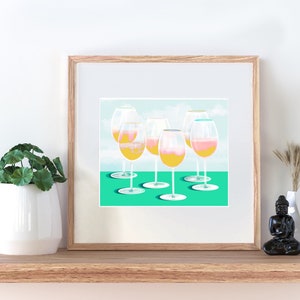 Wine Tasting Poster/Cocktails/DrinksWine Glasses