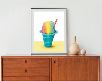 Hawaiian Shave Ice Poster: Matte Art Print
