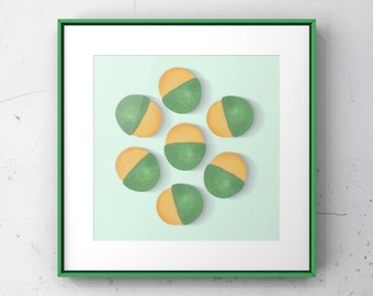 Quenepas Poster/Fruit Art/ Mamoncillos/ Verde Quenepa