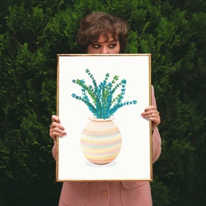 Eukalyptus Poster/ Botanische Kunst/Zeichnung