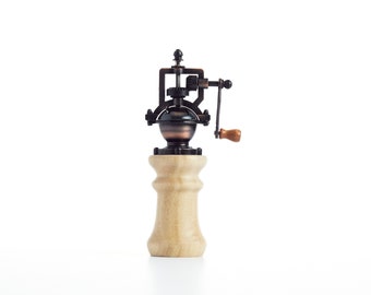Baroy Pepper Mill Pepper Grinders Pepper Salt Shakers with Adjustable Coarseness 2.25” x 8.75” - Danika Robles Gmelina Wood