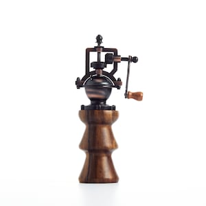 Baroy Pepper Mill Pepper Grinders Pepper Salt Shakers with Adjustable Coarseness 2.25” x 8.75”- Tatiana Robles Gmelina Wood