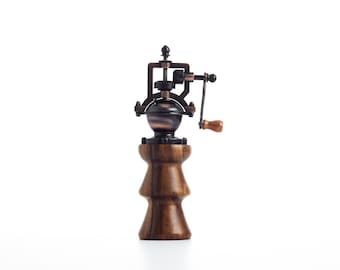 Baroy Pepper Mill Pepper Grinders Pepper Salt Shakers with Adjustable Coarseness 2.25” x 8.75”- Tatiana Robles Gmelina Wood