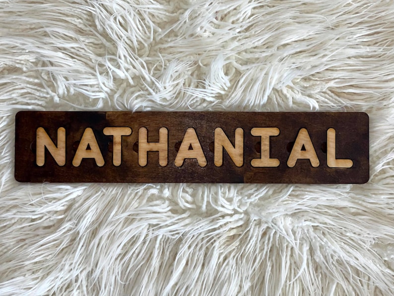 Custom Name Puzzle SVG Laser File Generator Etsy