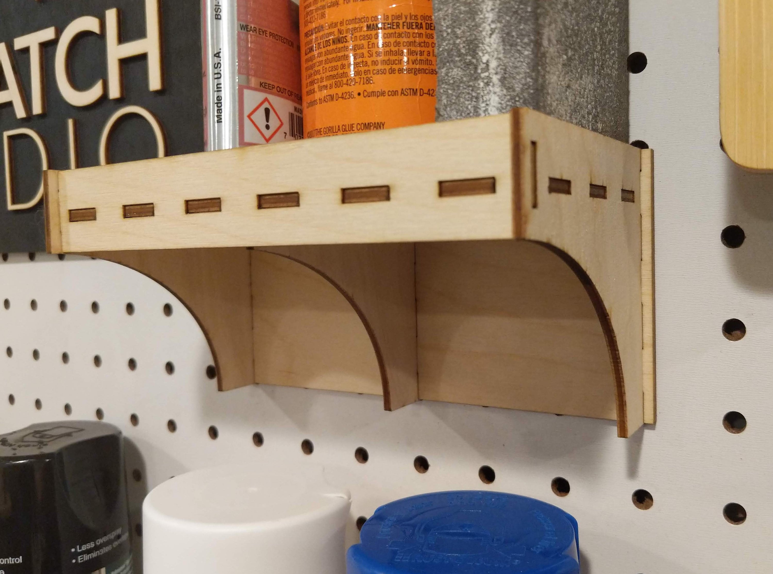 Lasercut Pegboard Accessories Full Bundle Etsy