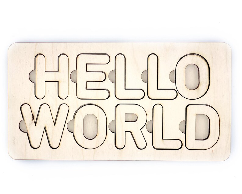 Custom Name Puzzle SVG Laser File Generator Etsy