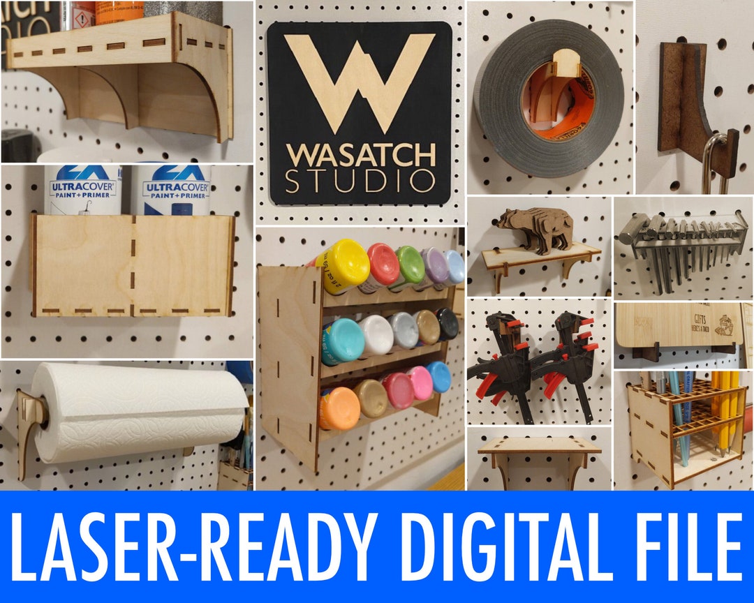 Lasercut Pegboard Accessories Full Bundle Etsy Denmark