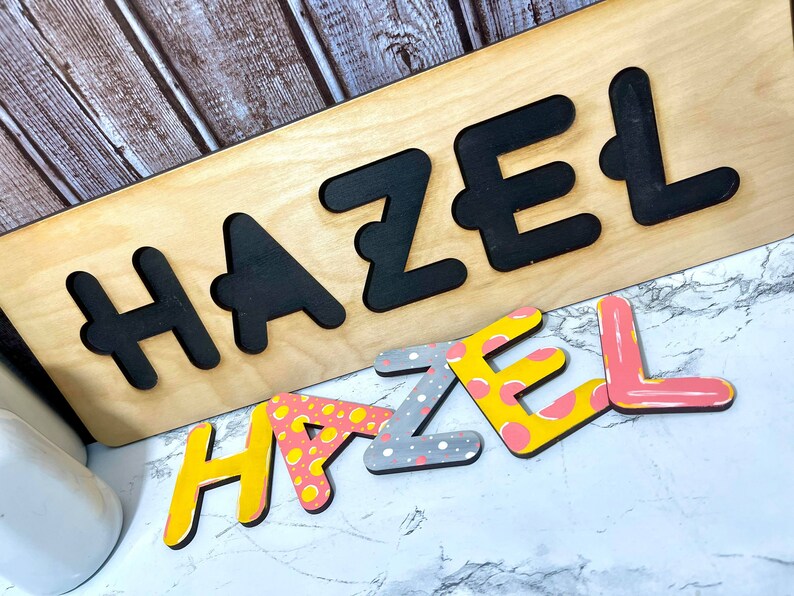 Custom Name Puzzle SVG Laser File Generator Etsy