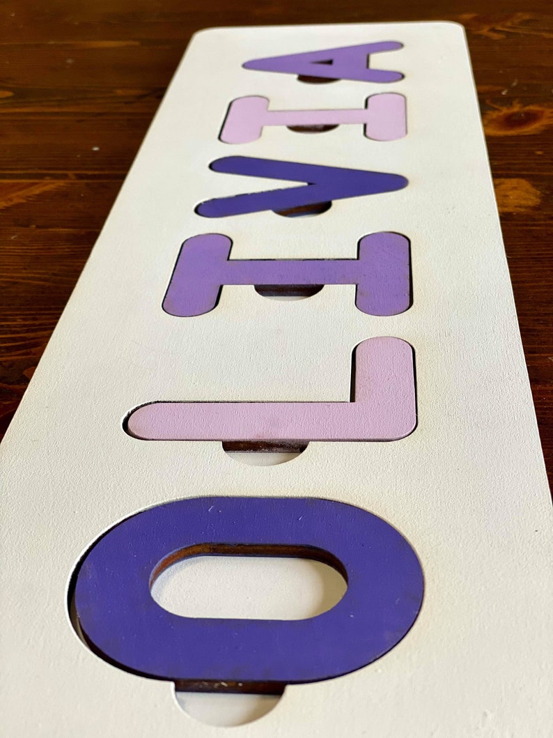 Custom Name Puzzle SVG Laser File Generator Etsy