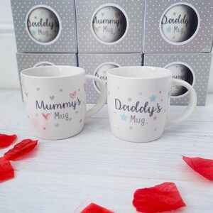 Mummy & Daddy Mugs, Mummy Mug, New Mum, Daddy Mug, New Parent Gifts, Mummy to be, Daddy to be, Baby Shower Gifts, Gift for New Parents, Mugs