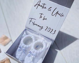 Family Pregnancy Reveal Gifts, Unique ways to announce pregnancy, Auntie and Uncle to be Gift Box, Pregnancy Announcement for Auntie Uncle