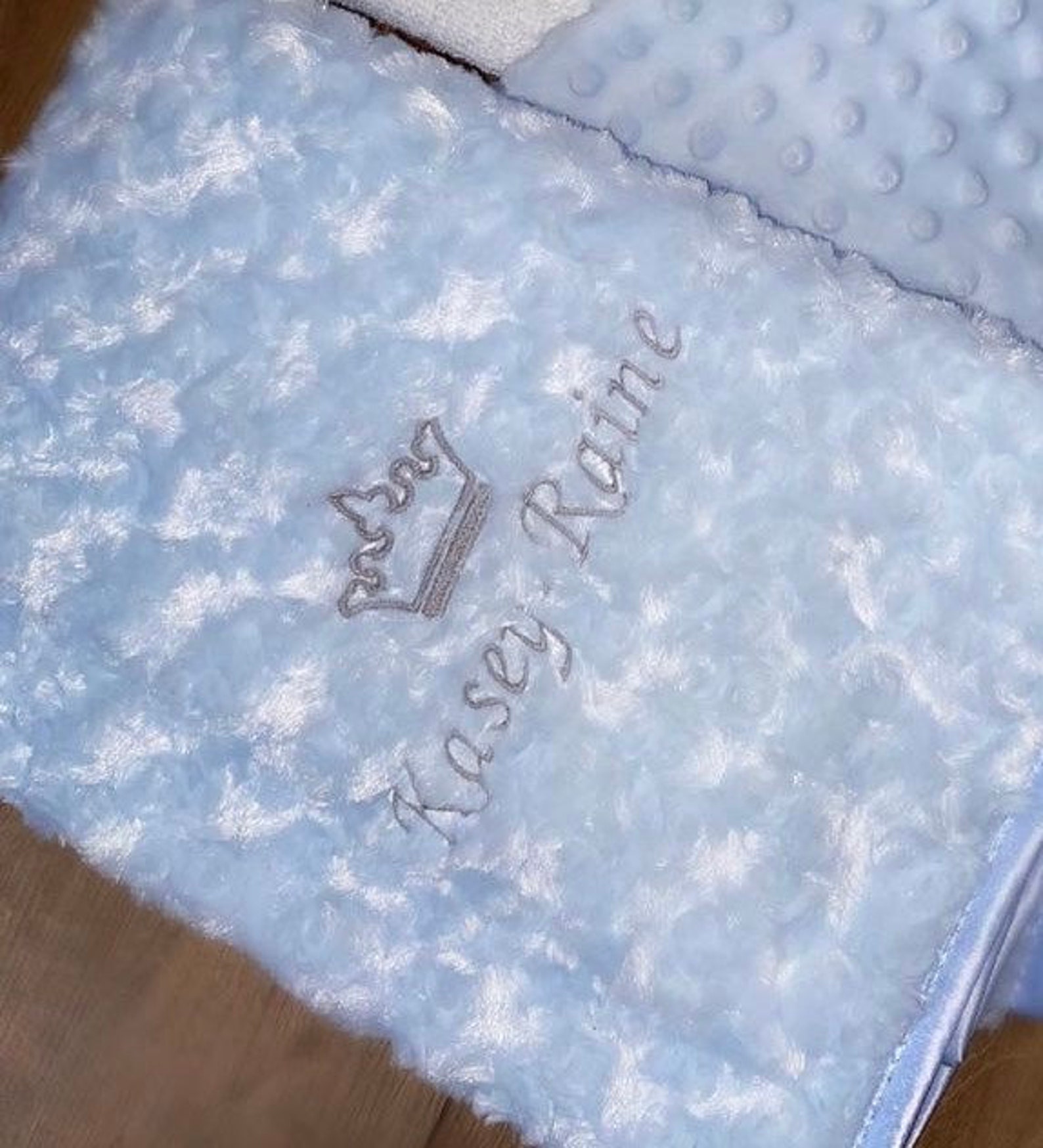 Personalised Rose Baby Blankets personalised baby Etsy