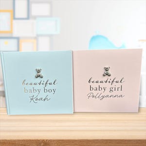 Personalized Baby Photo Album: Bambino by Juliana, Blue or Pink