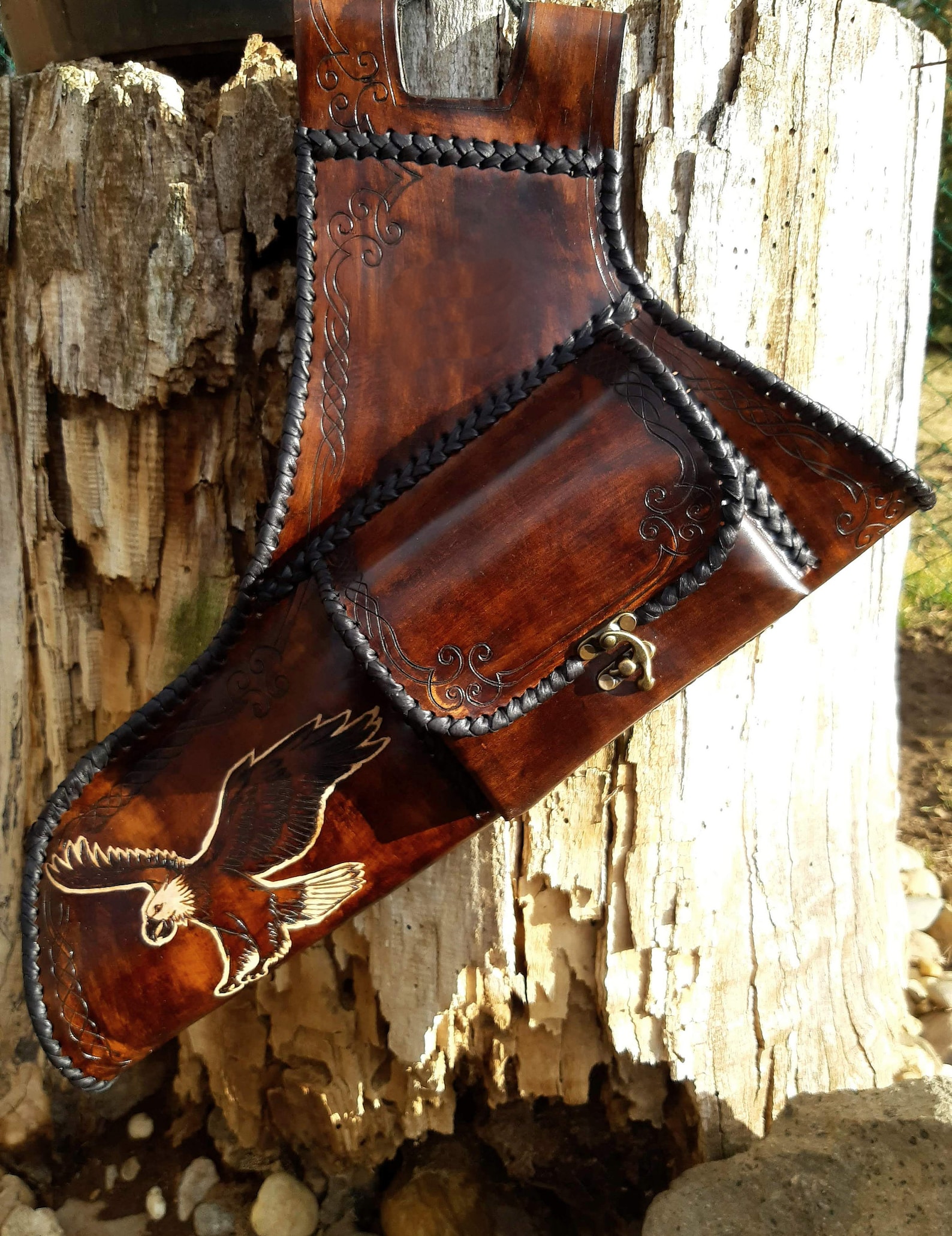 Side Leather Pocket Quiver Target Quiver / Archer Equipment Etsy