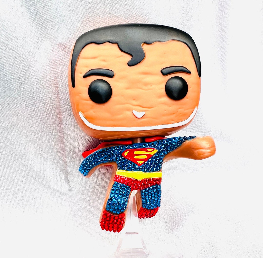 Superman Funko Pop! Gingerbread #443 Crystals Bling Toy Art