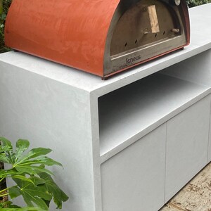 MicroCement, Concrete, Pizza Oven Table, BBQ Area, Pizza Oven Stand, Work station, Cement, Bartop, Handmade to Any Size image 8