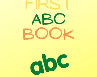 ABC E-Book for Kids (Digital,Printable)