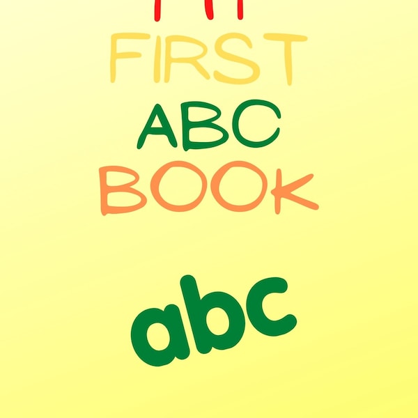 ABC E-Book for Kids (Digital,Printable)