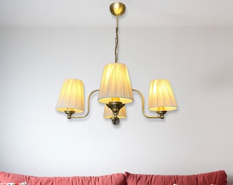 Vintage Chandelier Unique Light Fixture, Midcentury Lighting, Luxury Chandelier, Custom Made Lighting