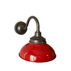 Retro Red Barn Wall Sconce - Mid Century Lighting