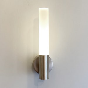 Minimalistische Design-LED-Wandleuchten, Wand-LED-Beleuchtung für Bad und Schlafzimmerlampe, LED-Leuchte, moderne Wandleuchte, Wandlampenpaar Matte Chrome