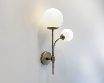 Flower Series Two Glass Wall Lighting, Modern Wall Sconce, Wall Lamp Vanity Light Fixture, Wall lamp, Wall Light , Small Wall Lighting