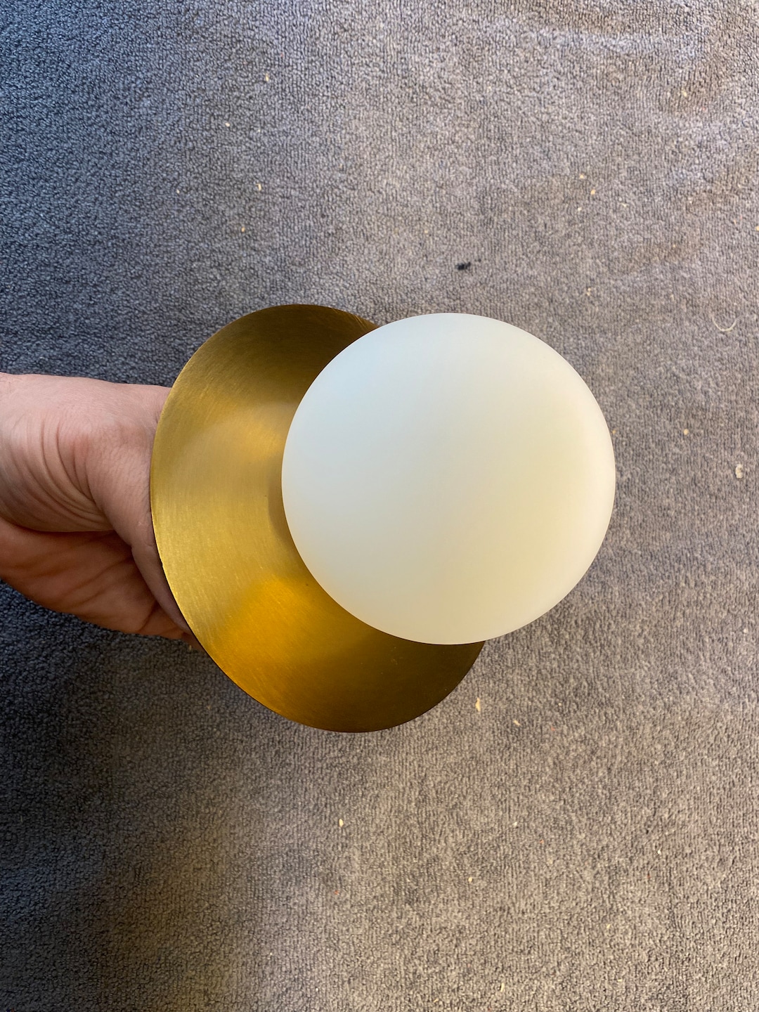 Minimalist Wall Sconce: Modern Brass Vanity Light - Etsy