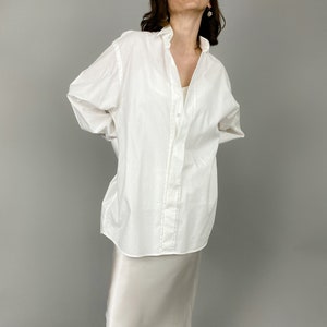 Vintage White Cotton Shirt size 39 | Men&#39;s White Shirt for Evening