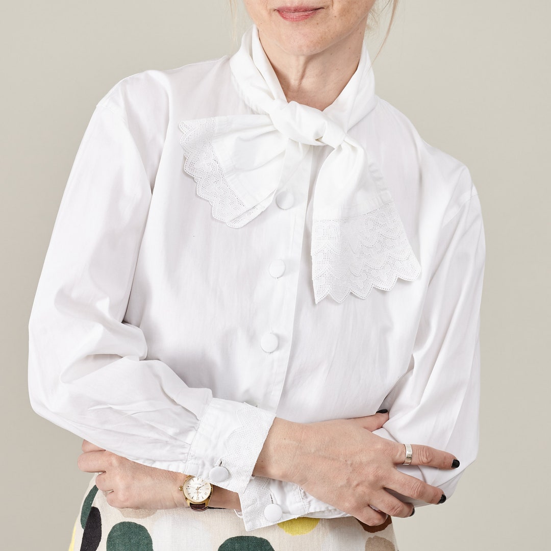 Ruffle Shirt White Shirt Womens Tuxedo Shirt Blouse Vintage White