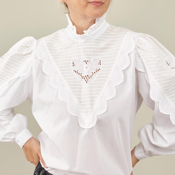 ruffled peasant blouse