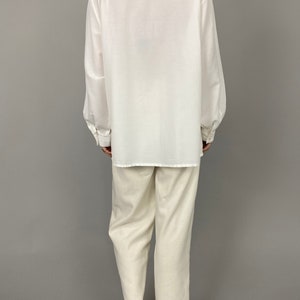 Vintage Cream White Blouse for Women Size L XL WAP142 image 4