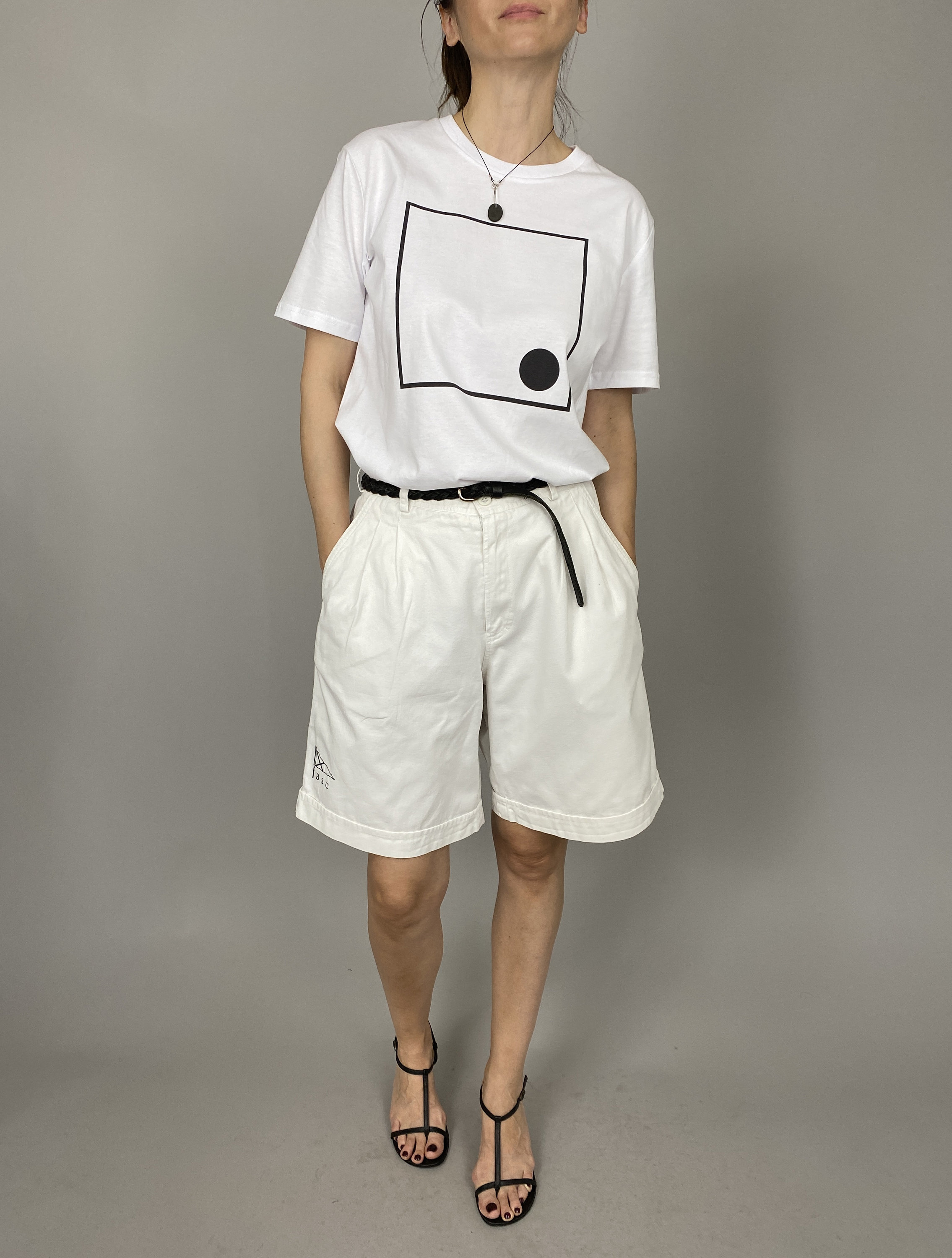 Vintage White Shorts for Women Size M 