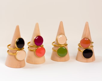 Clay Rings | Handmade Rings| Boho Clay Rings | Gold Rings| Gold Jewelry| Handmade Jewelry