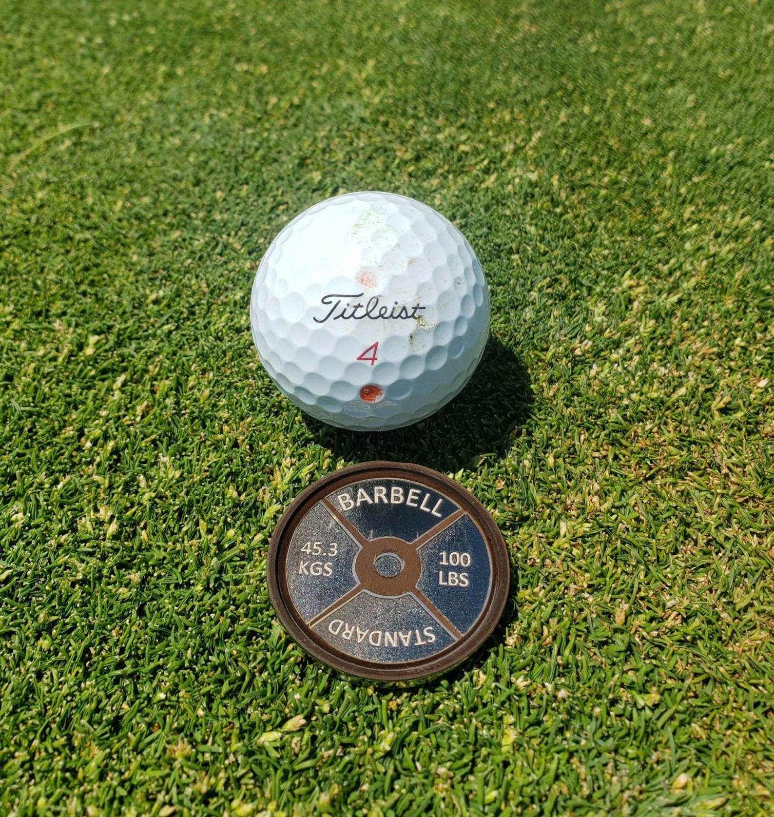 Cool Golf Ball Marker barbell Golfer Gift Golf Etsy