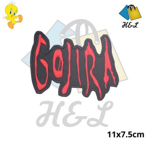 GOJIRA Rock Music Band Logo Embroidered Patch Iron on Sew On Badge For Clothes 