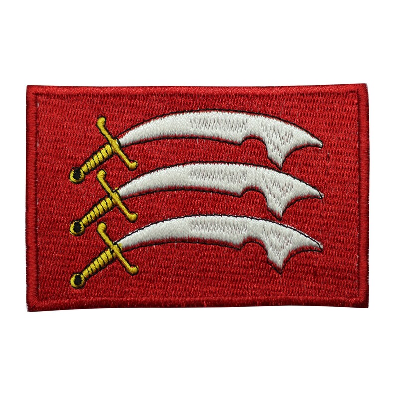 NORFOLK England County Flag With Name Embroidered Iron On Sew On Patch Badge NORFOLK England County Flag With Name Embroidered Iron On Sew On Patch Badge