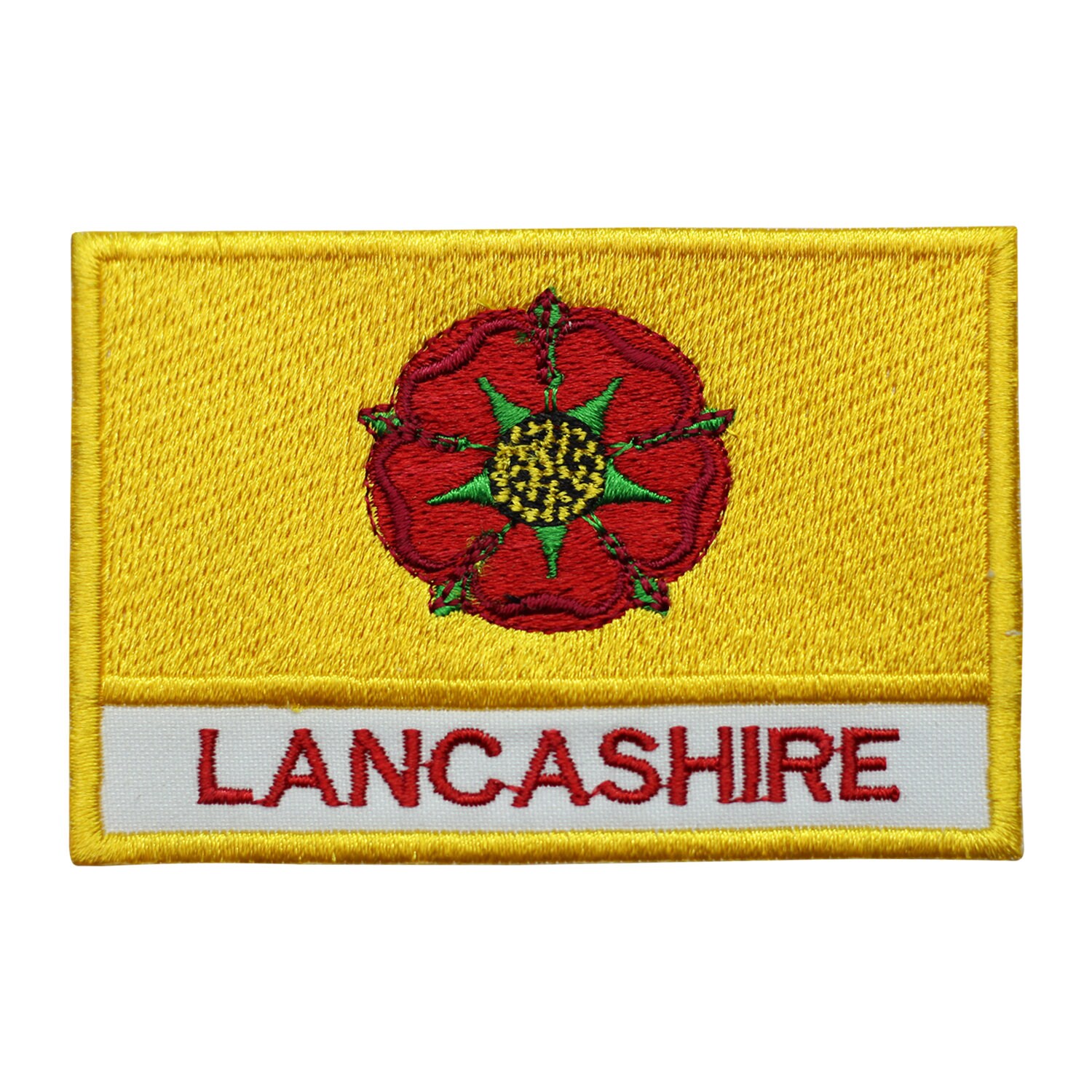 LANCASHIRE Flag Embroidered Iron On Sew On Patch Badge For Clothes Etc