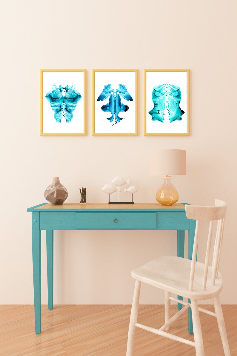 Custom Word Art Inkblot Wall Art Abstract Word Art Etsy