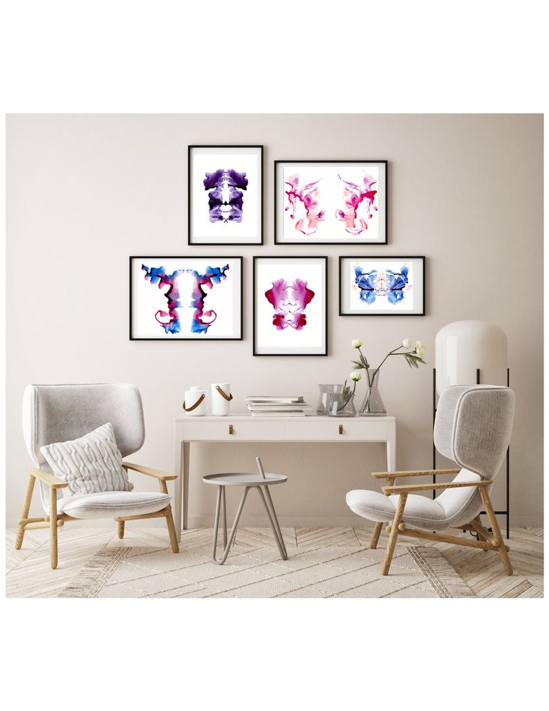 Custom Word Art Inkblot Wall Art Abstract Word Art Etsy