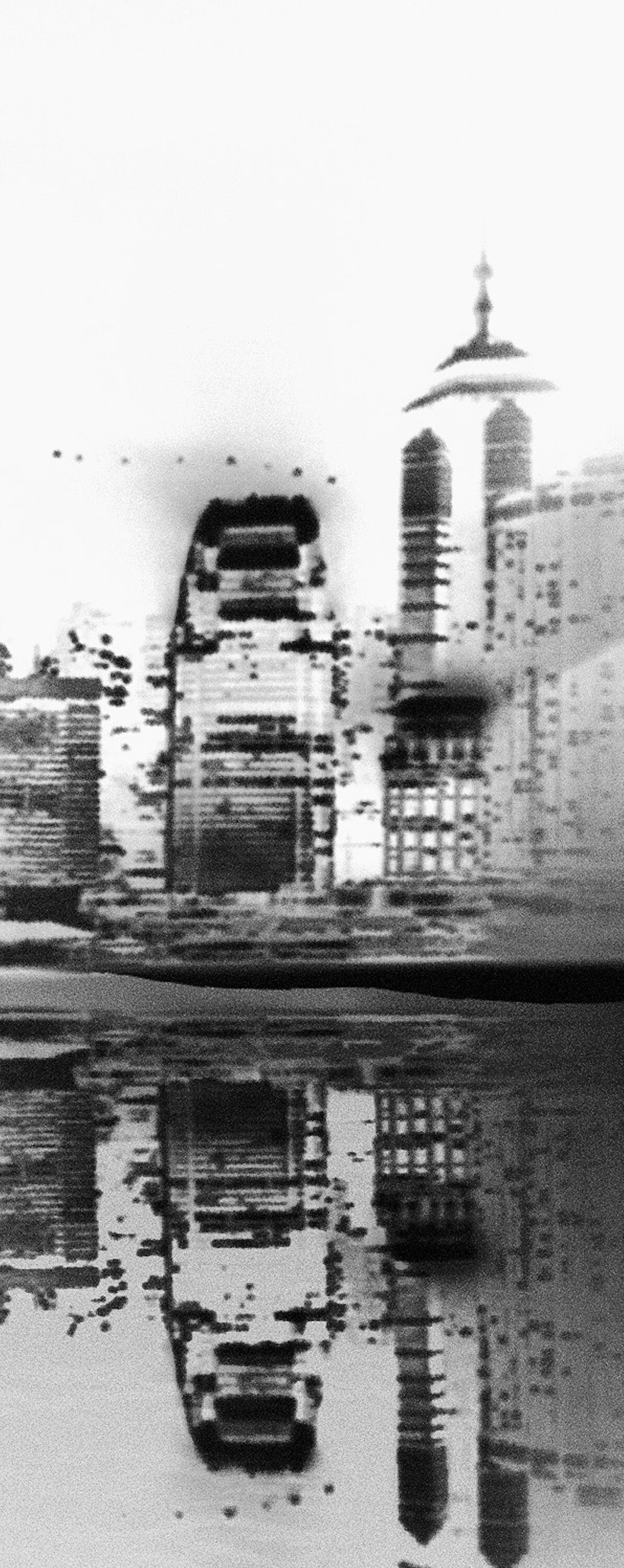 Metal Wall Art Black and White Hong Kong Skyline Panoramic Etsy