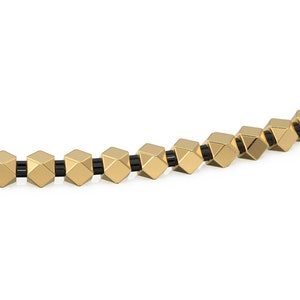 1.8mm 18k Solid Yellow Gold Faceted Nuggets Findings Beads Quantity: (10) or (25) St Patricks Day