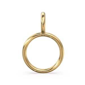 18k / 14k Gold Charm Connector, Works as bail, Necklace Chain Connector, DIY Findings, Jewelry Component, Price Per Piece