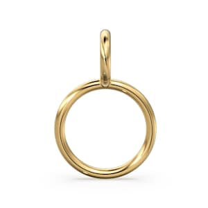 18k / 14k Gold Charm Connector, Works as bail, Necklace Chain Connector, DIY Findings, Jewelry Component, Price Per Piece St Patricks Day