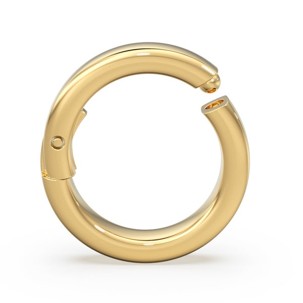 Solid Gold Lock Clasp Etsy