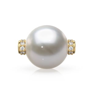 10 mm Perle 18k Gelbgold Diamant Eternity Rondelle Rad Perle Suche Spacer / Gold Rondell Perle / Diamant Suche von BeadSupplyUSA