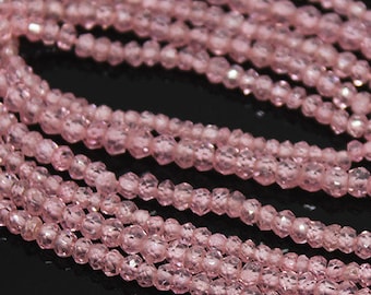 AAA Quality Amazing Multi Zircon Rondelle Faceted Gemstone Multi Beads 13 Natural Shaded Color Zircon Size 3 mm