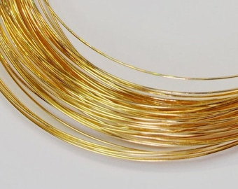 Solid 14k Yellow Gold Soft Wire 16, 18, 20, 22, 24, 26, 28 Gauge St Patricks Day