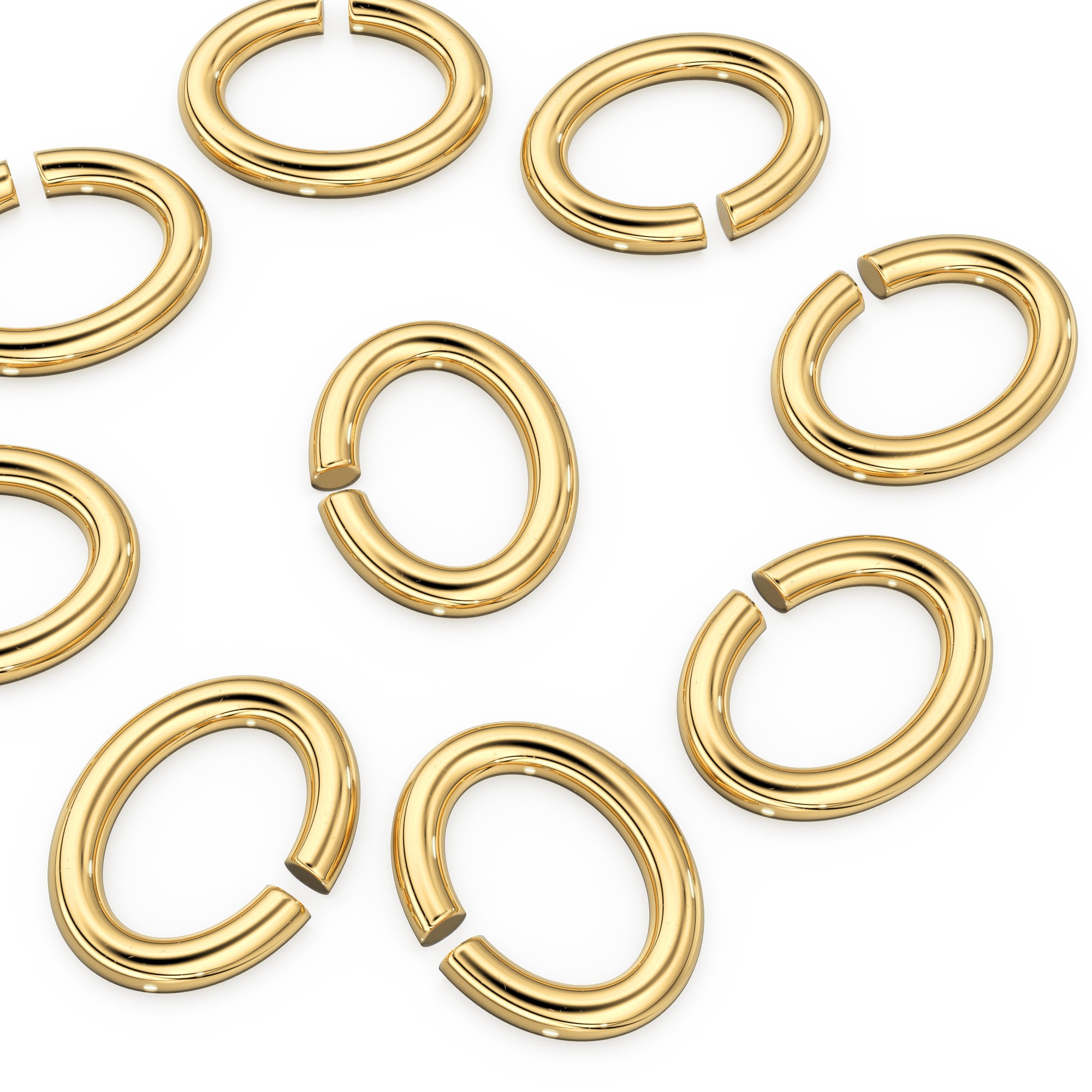 14K Yellow Gold Round Jump Ring