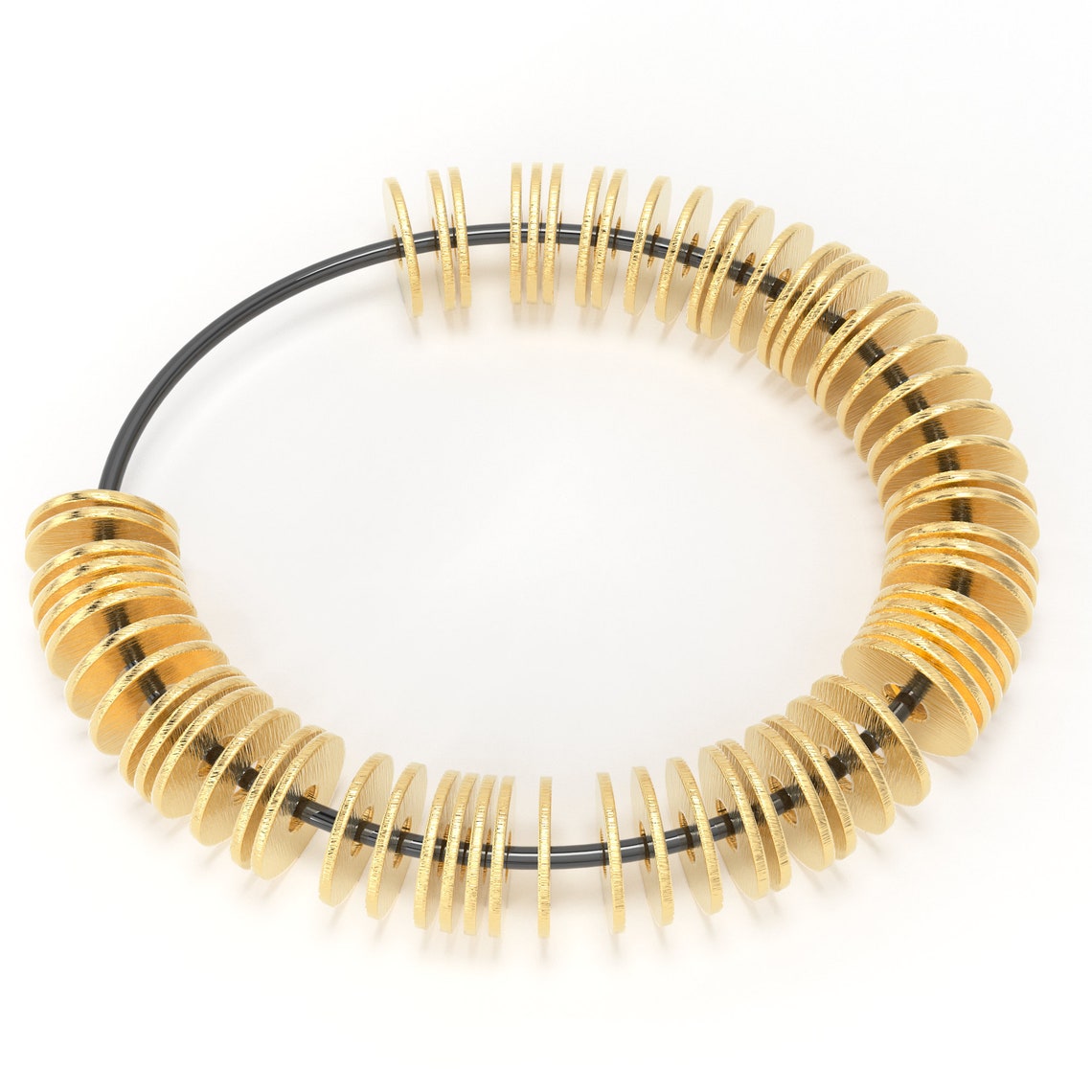 18k Solid Gold Thin Disk Spacer Beads 3mm 4mm 5mm 6mm Flat Cap Etsy